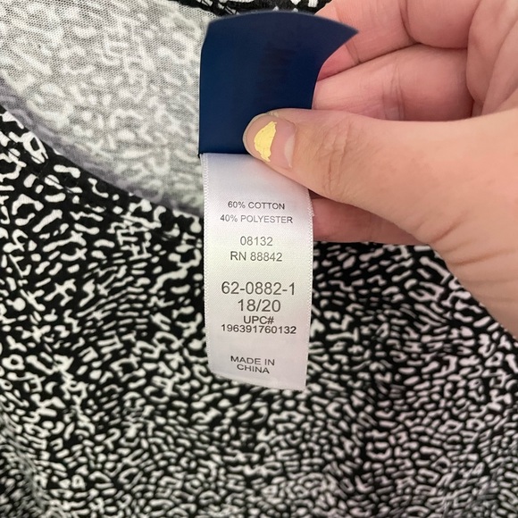 Swimsuits For All Black and White Sheath Midi Coverup Dress - Picture 4 of 8